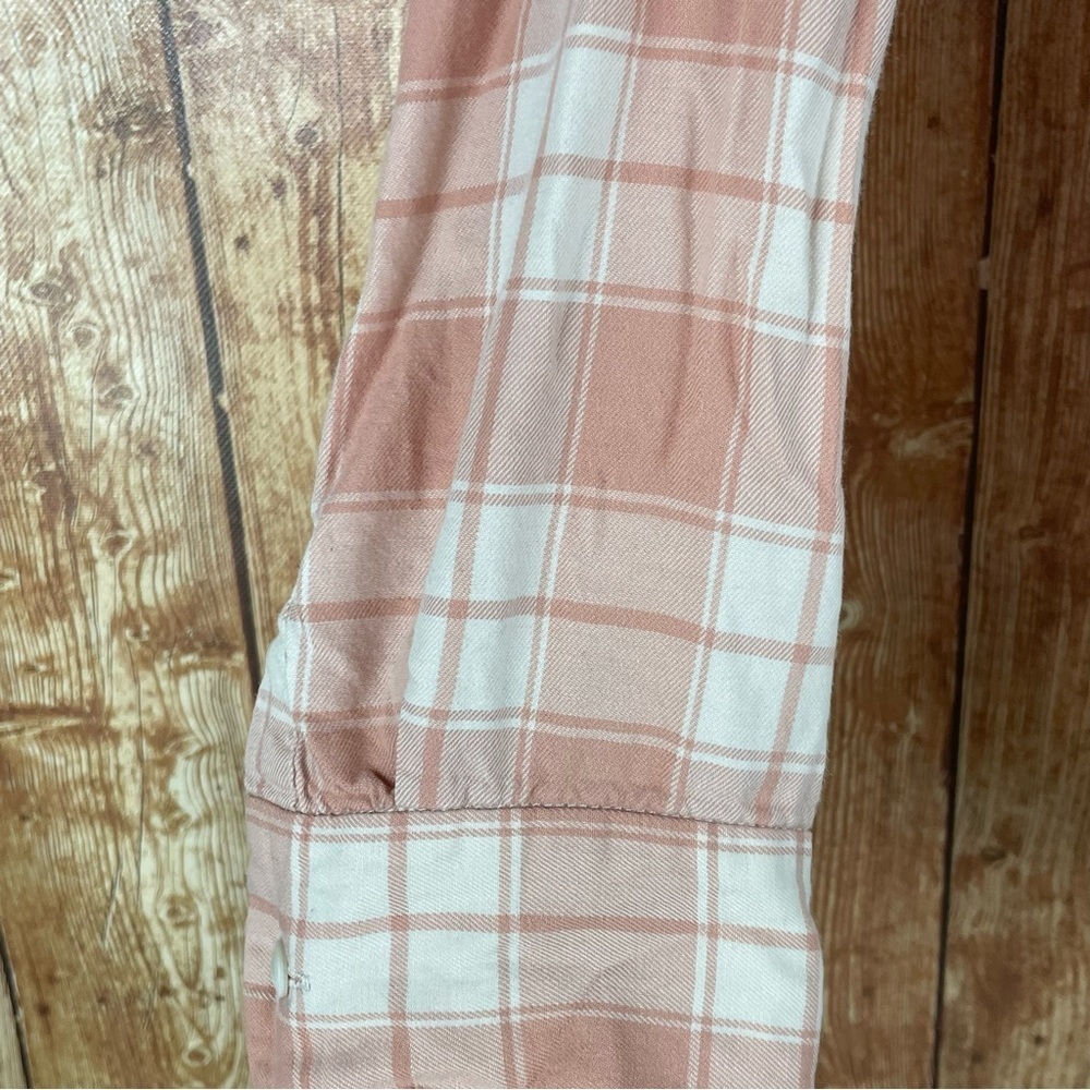 Madewell Central Long Sleeve Button Down Shirt in Pink Danville Plaid size xs - Picture 9 of 16
